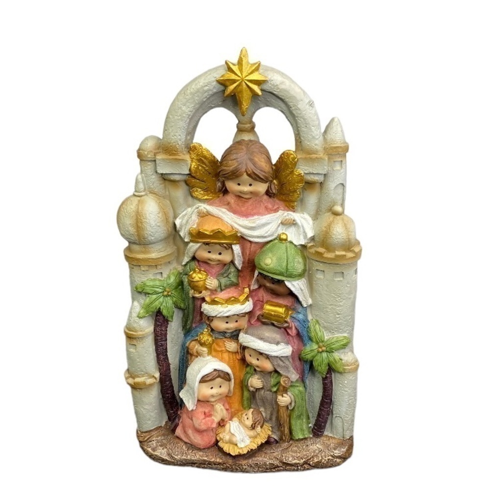 Napco Imports Vintage Item 44841 Resin Children’s Nativity Scene